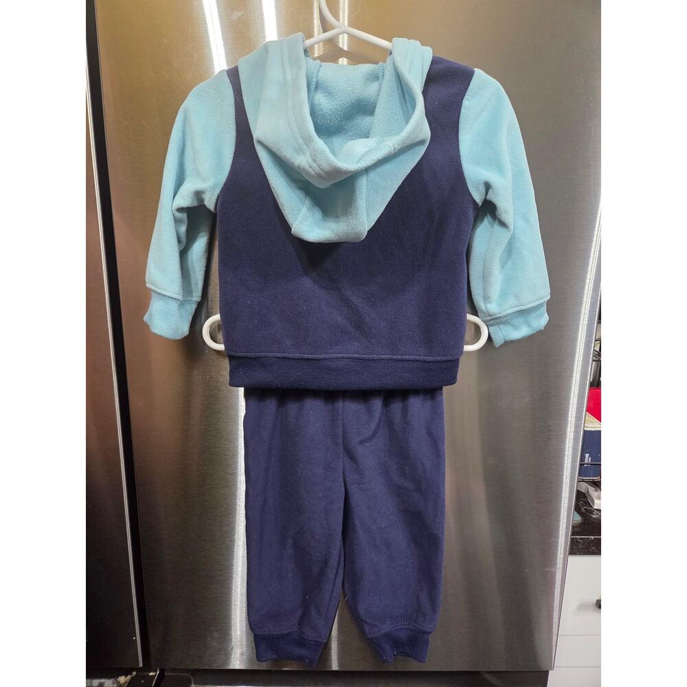 "Happy Day" Two Toned Blue Jacket Set - Carter's - 9mo - Picture 2 of 4